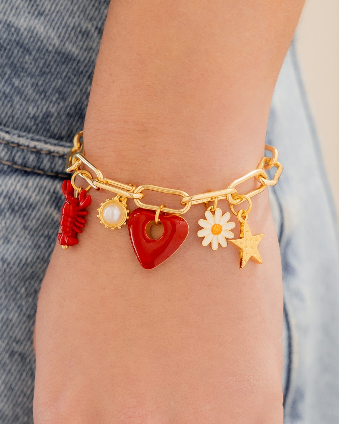 Pulsera Corazón Fiesta + Aretes - imagen 1