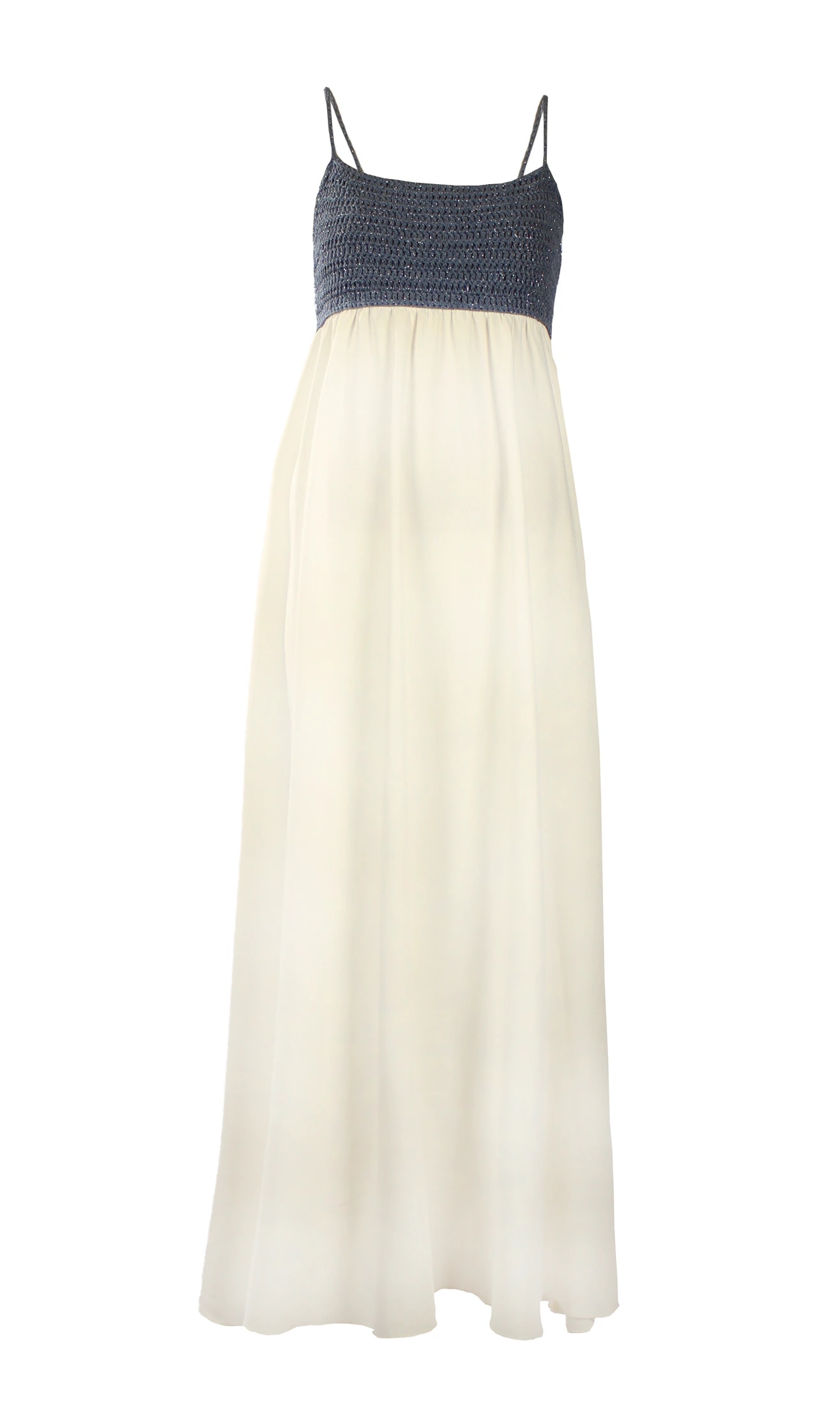 MOLTO CARINA CROCHET DENIM DRESS - imagen 1