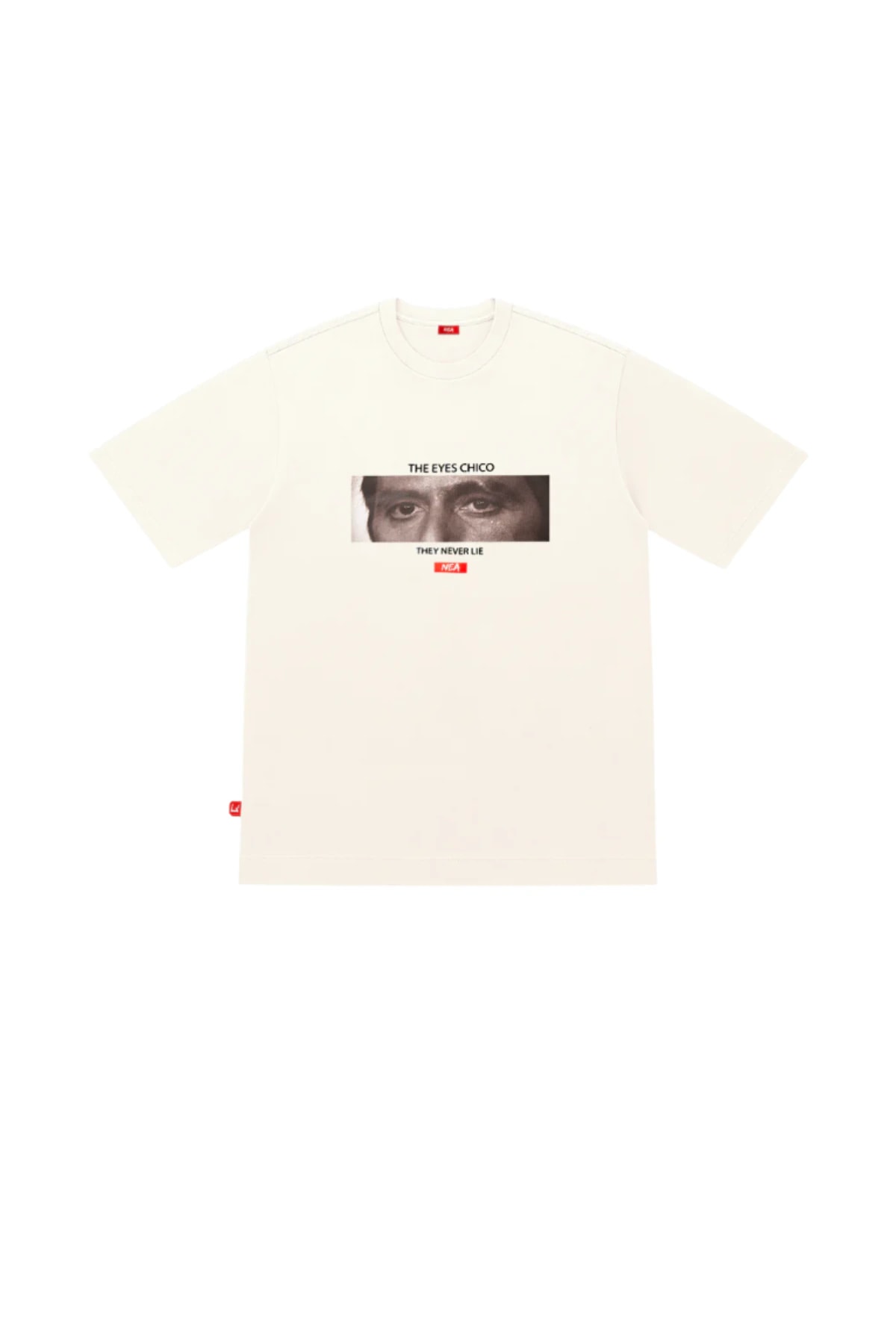 CAMISETA OVERSIZE MASCULINO EXCESO MARFIL NEA - imagen 1