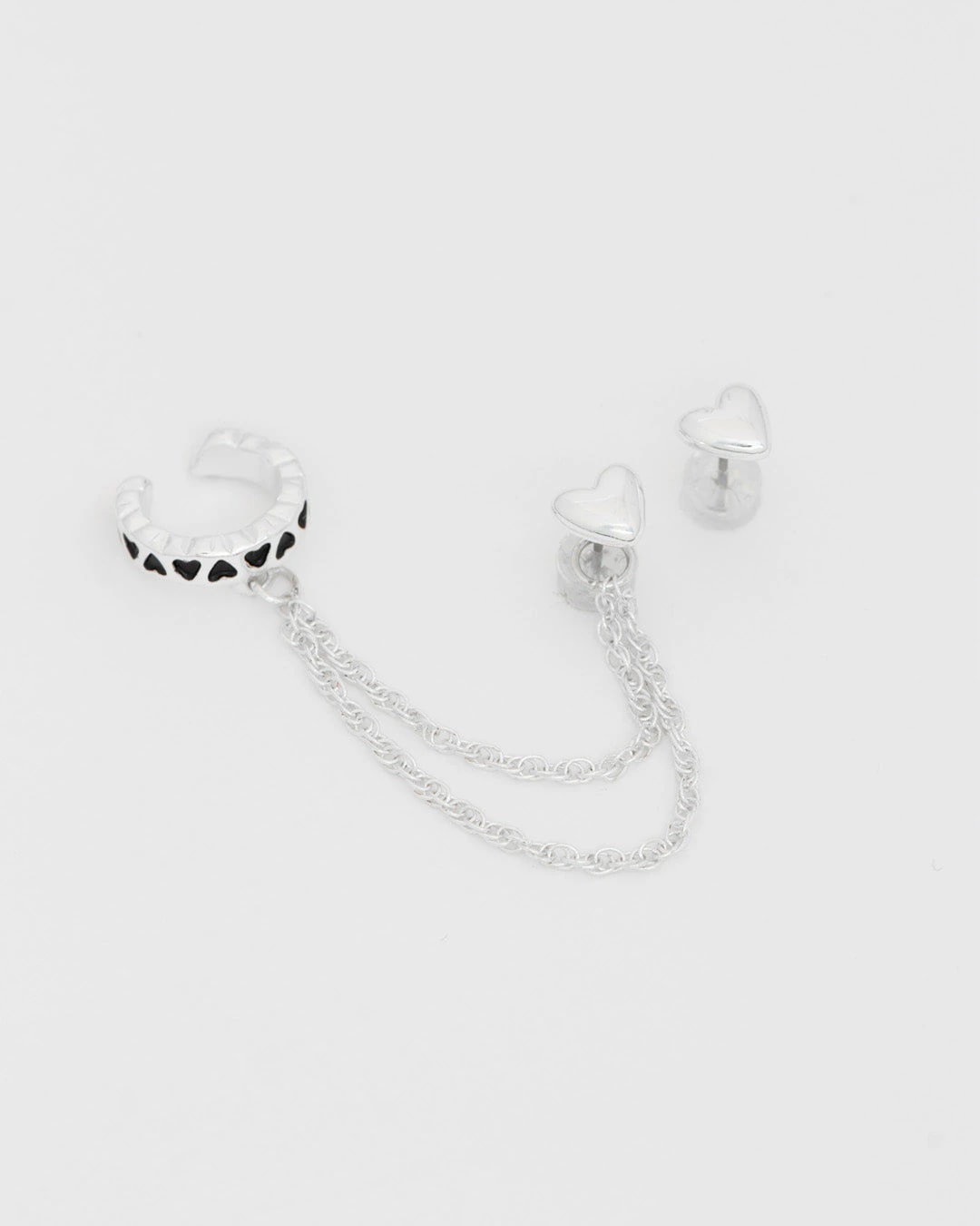 Aretes Solitario Corazón - imagen 1