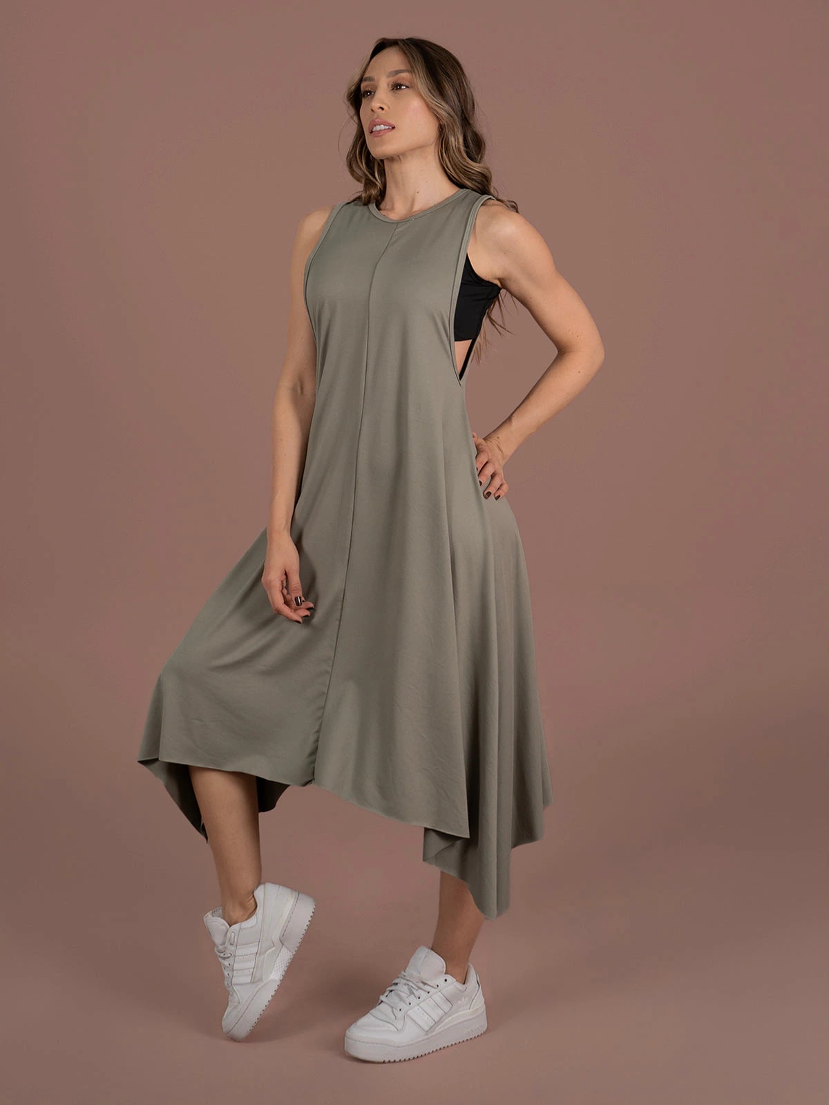 Vestido danila melon verde seco - imagen 1