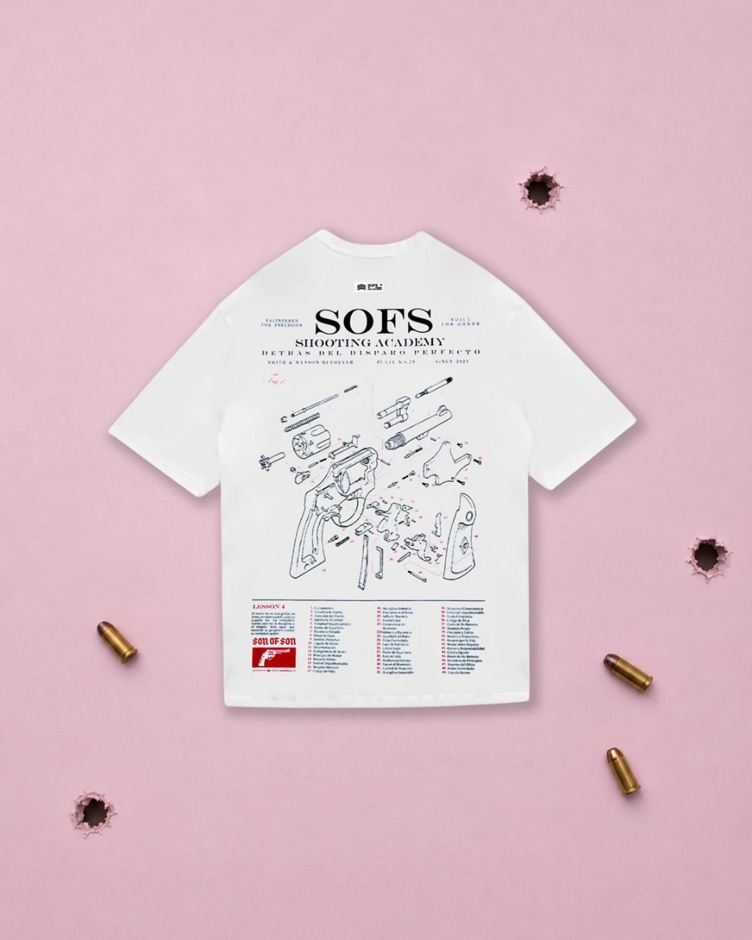 FIELD NOTES OVERSIZED T-SHIRT — WHITE - imagen 1