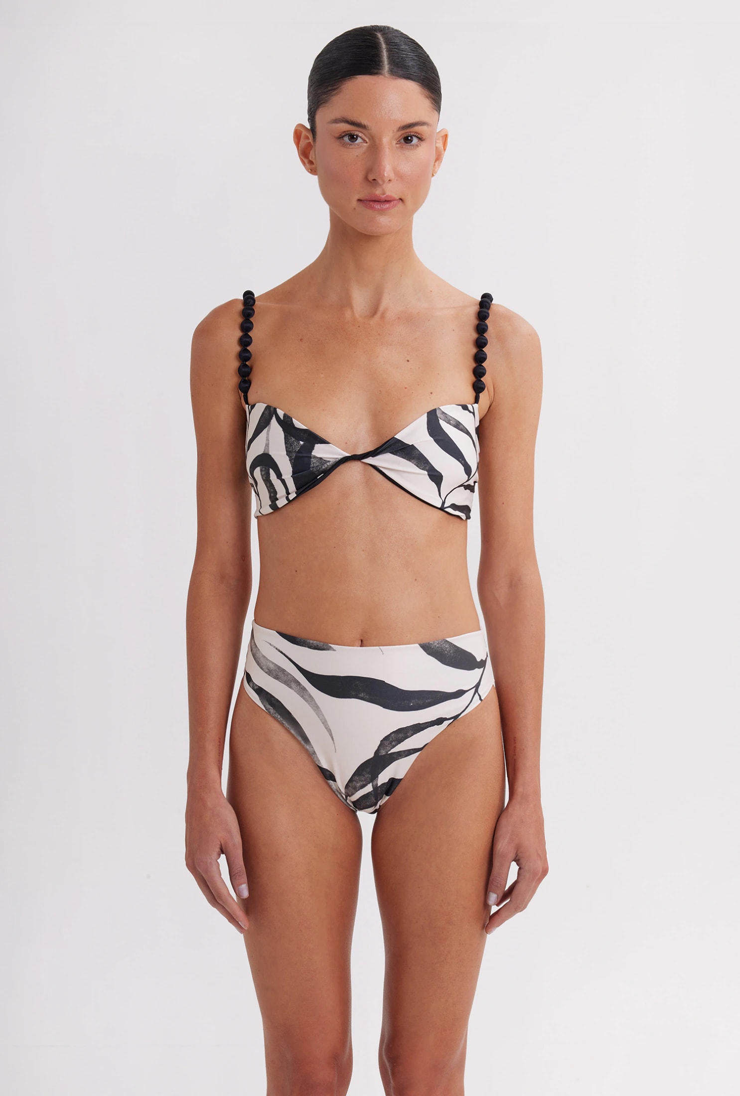 Top de Bikini Reversible Mar Wavy Leaf - imagen 1