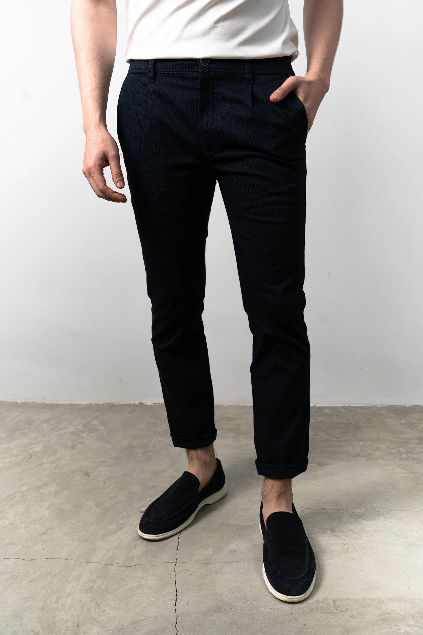 Pantalón Chino Pique Navy - imagen 1
