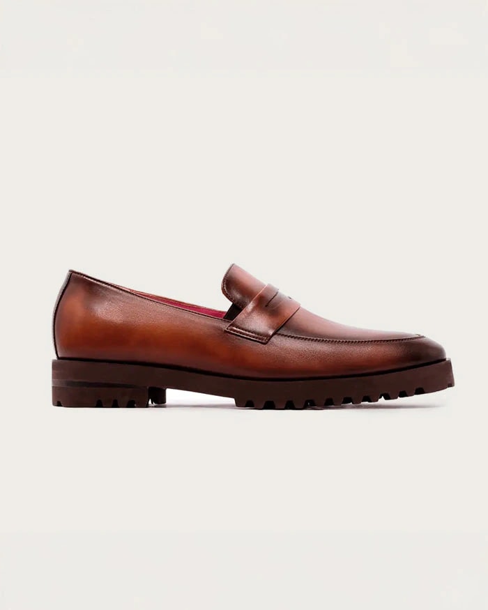 Mocasín Alessandro Cognac Suela Ultraliviana - imagen 1