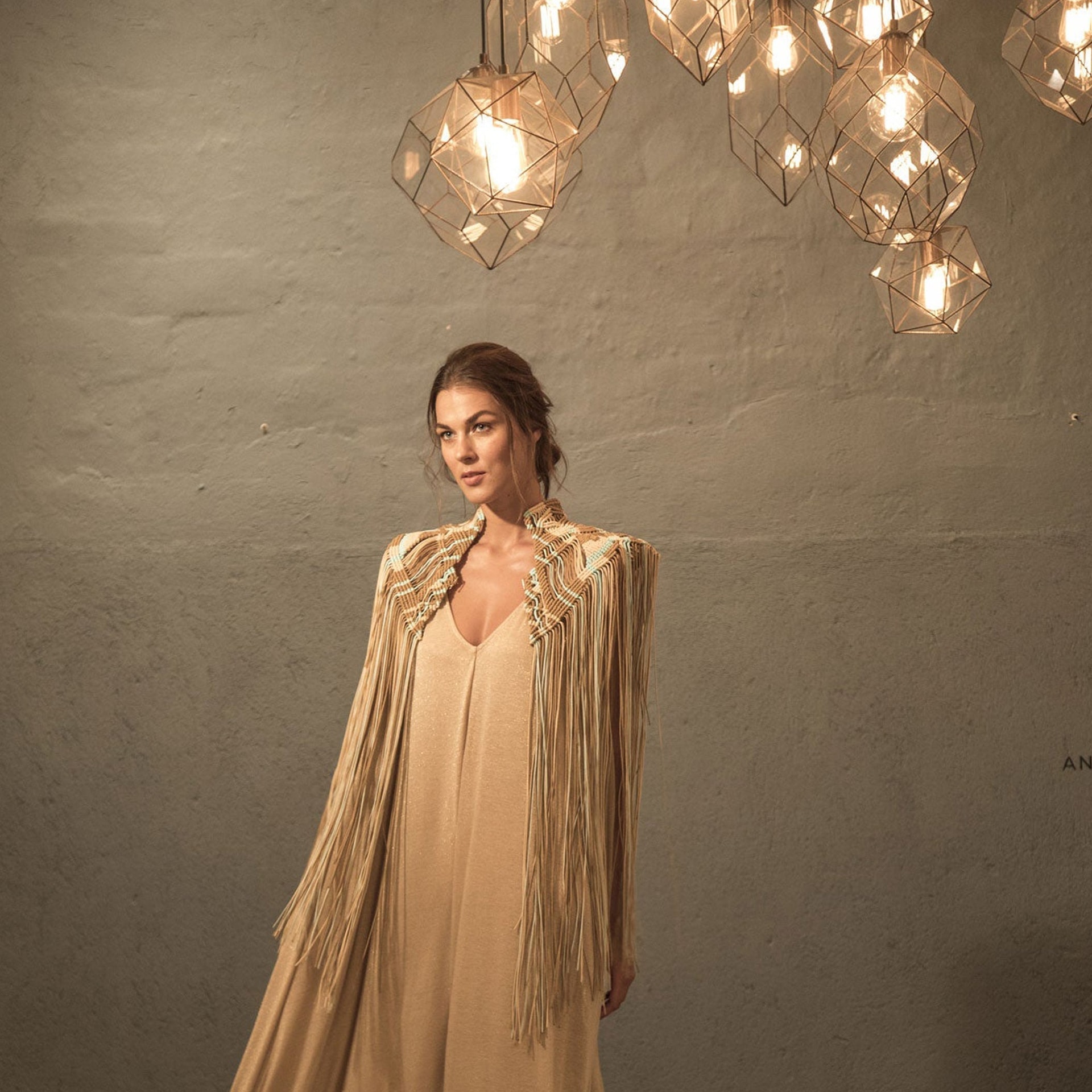 Chaleco Hopu Ocre/Menta - imagen 1