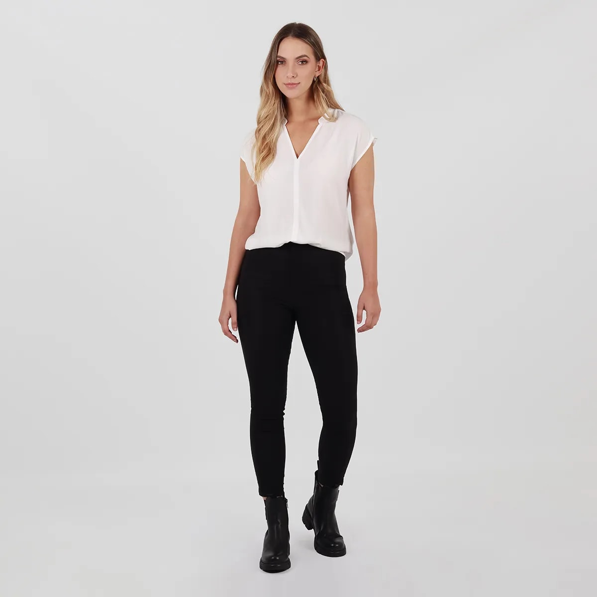 Pantalon tiro medio bota skinny - imagen 1