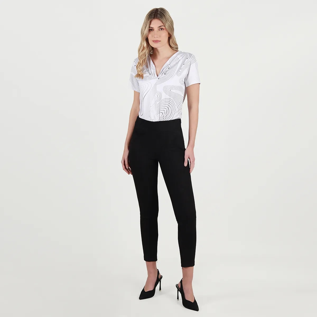 Pantalon tiro alto bota skinny - imagen 1