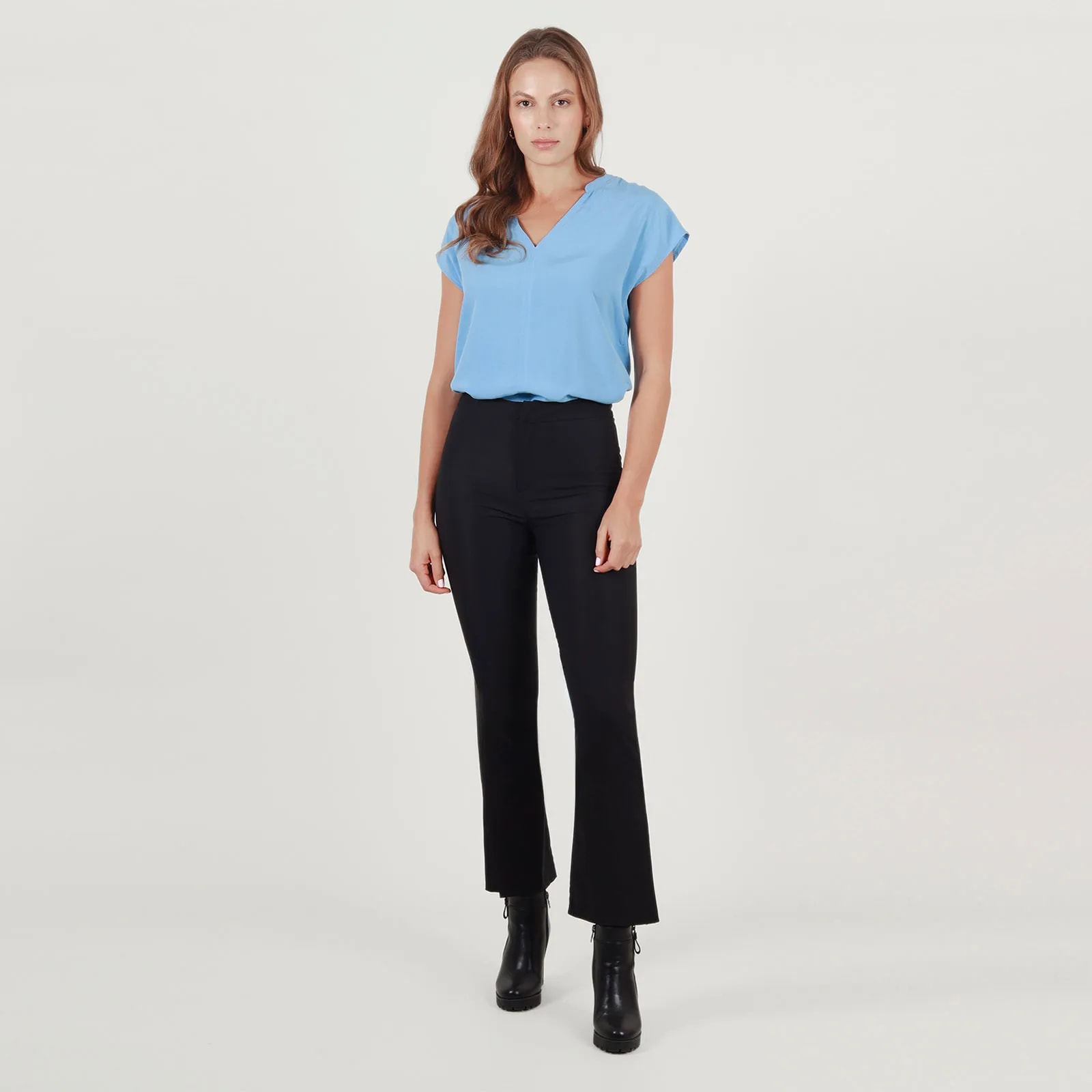 Pantalon Tiro Alto Bota Flare - imagen 1