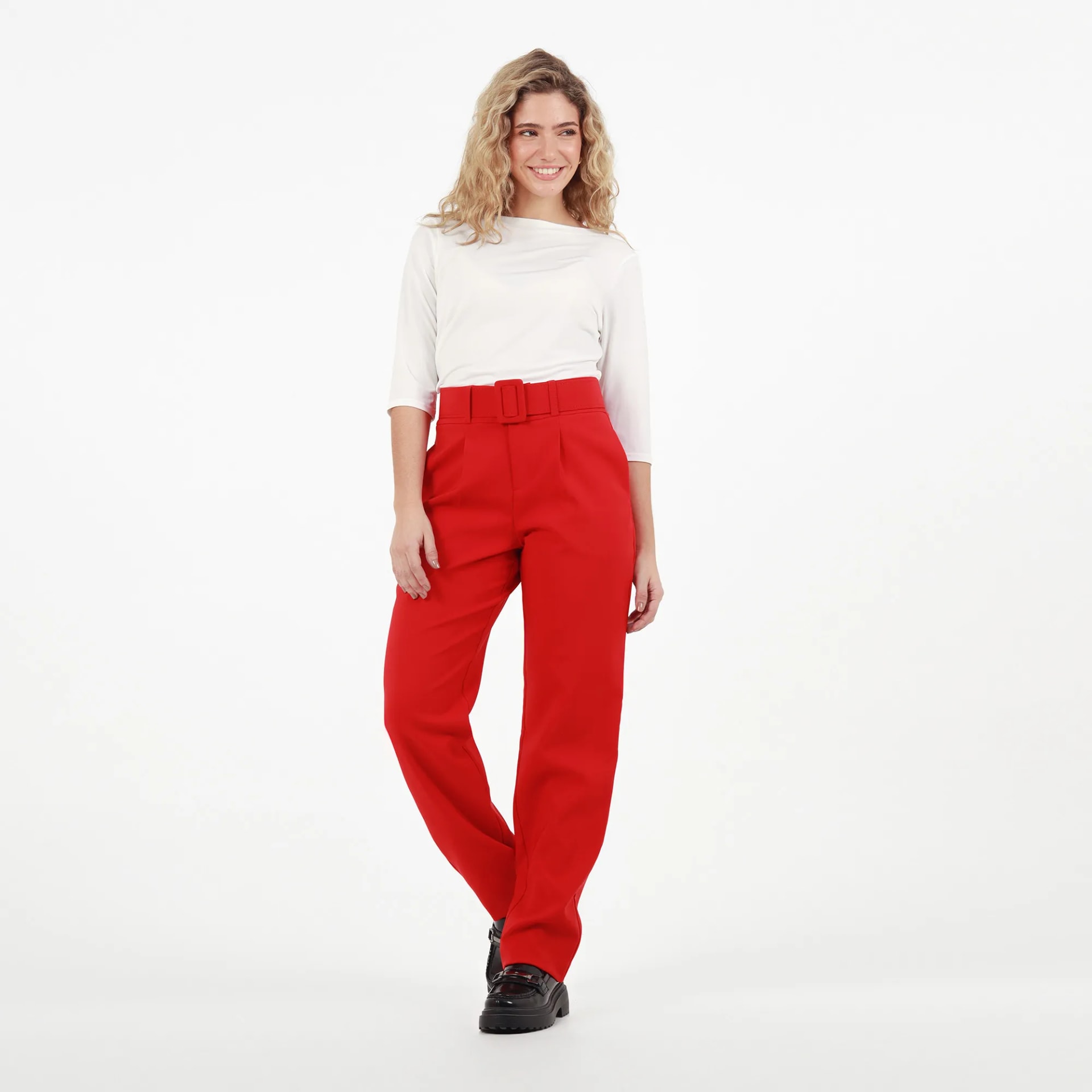 Pantalon Tiro Alto Bota Recta - imagen 1