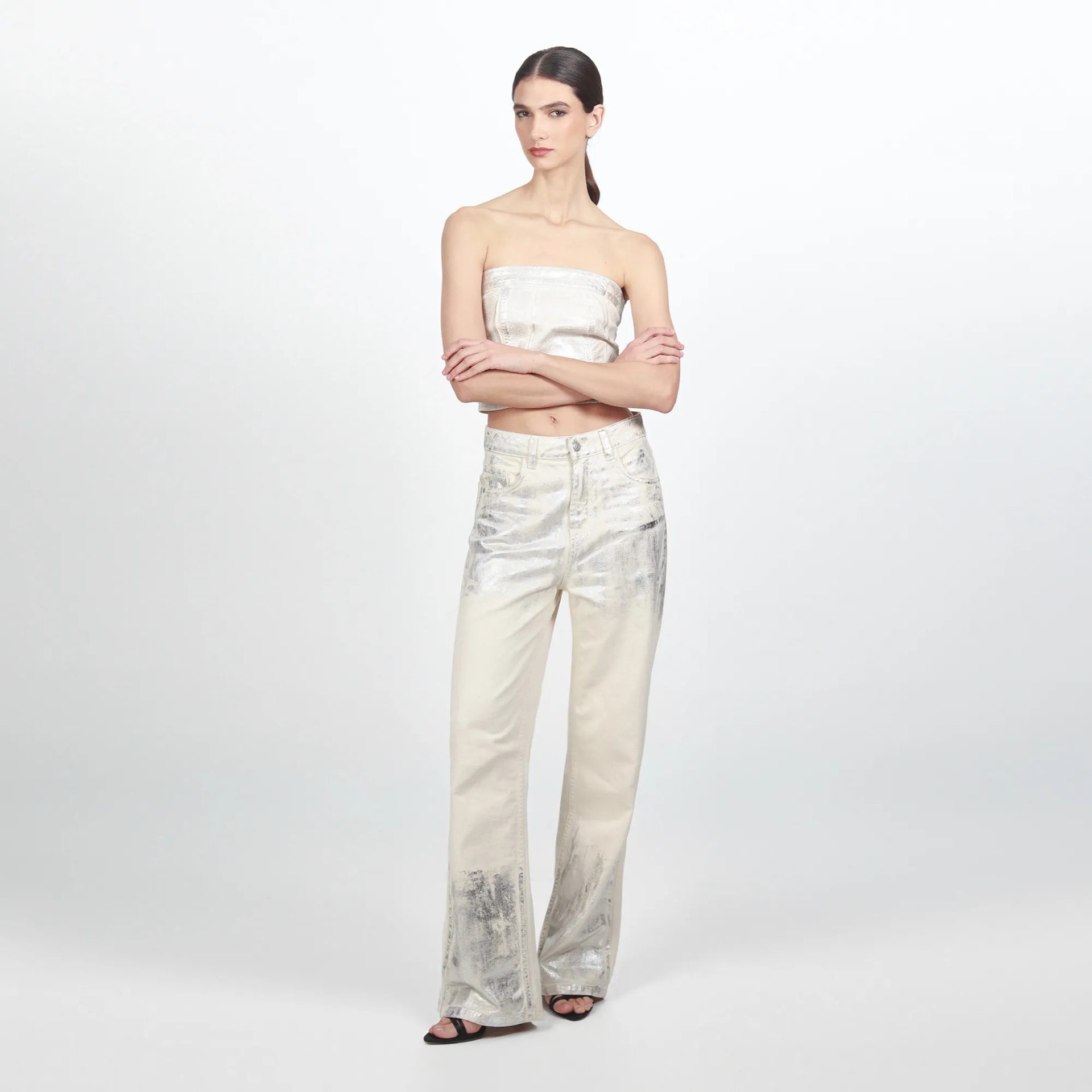 Pantalon Tiro Alto Bota Recta - imagen 1