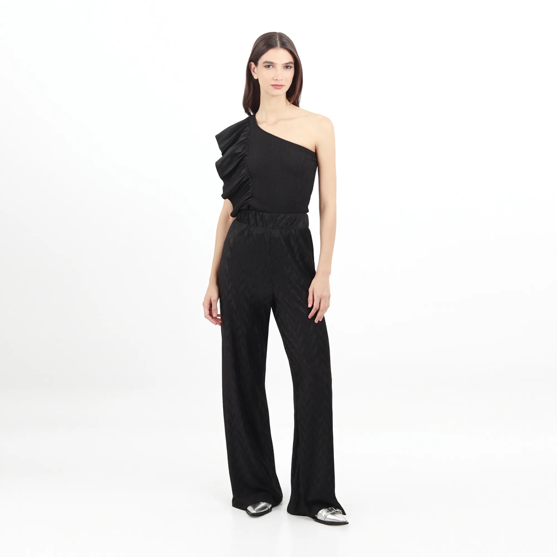 Pantalon Tiro Alto Bota Flare - imagen 1