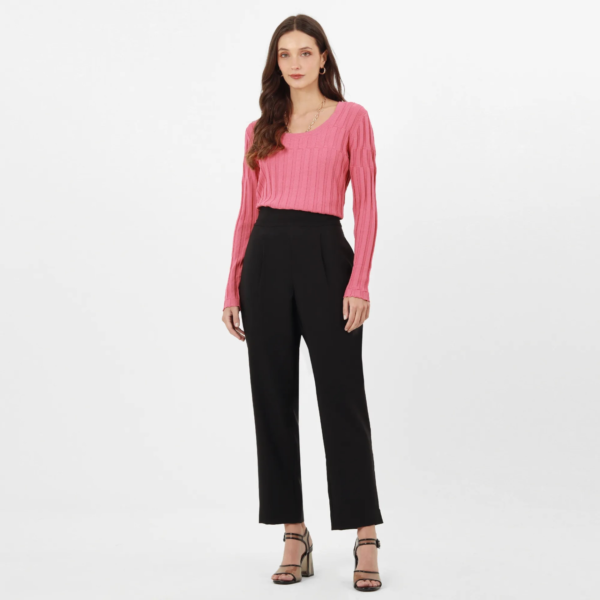 Pantalon Tiro Alto Bota Recta - imagen 1