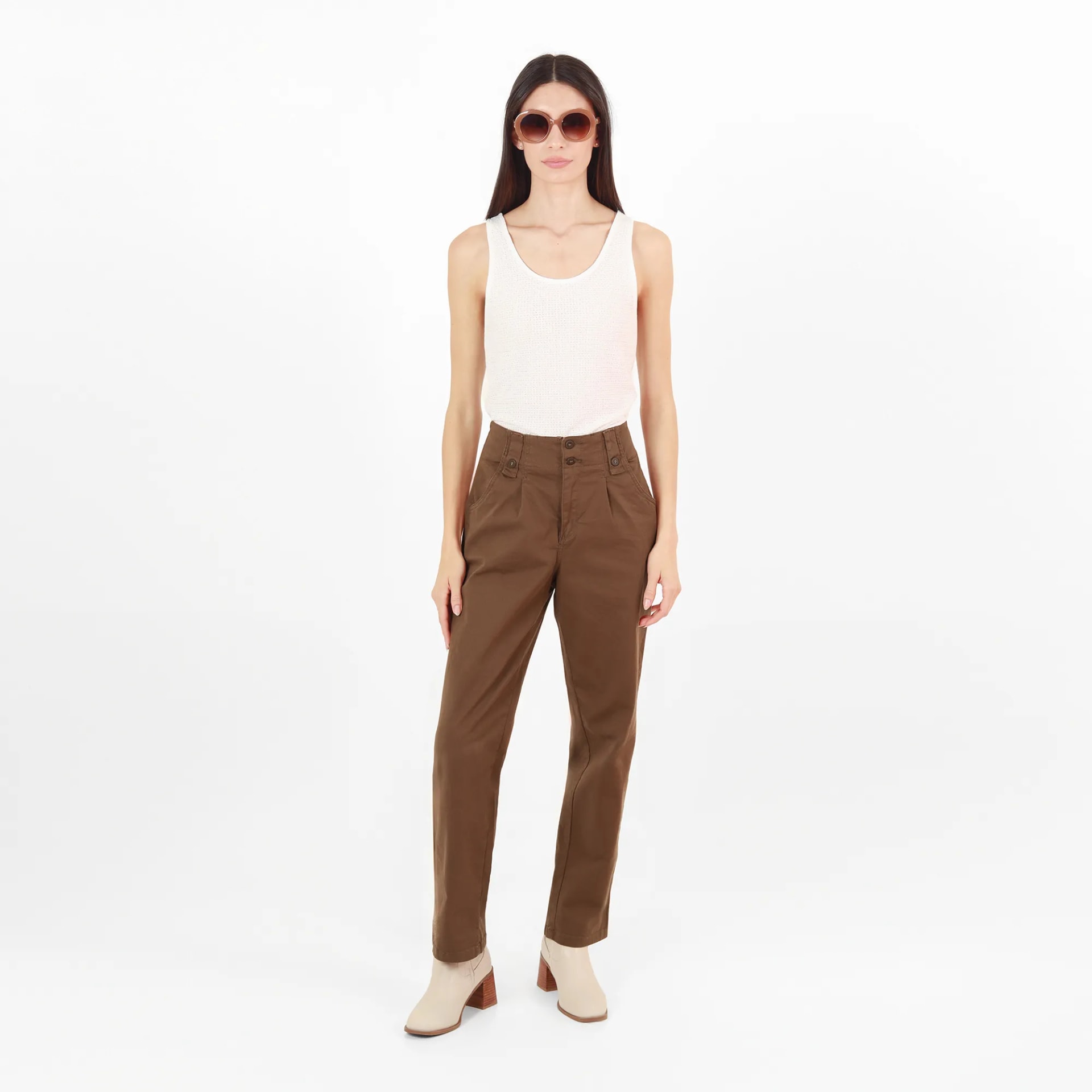 Pantalon Tiro Alto Bota Recta - imagen 1