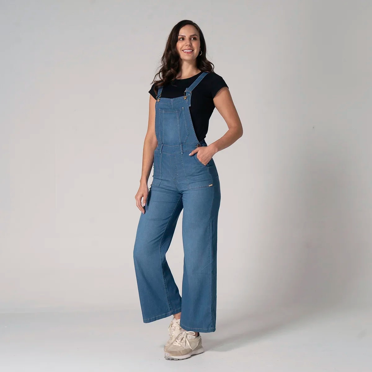 Overol Denim Wide Leg Alakran - imagen 1