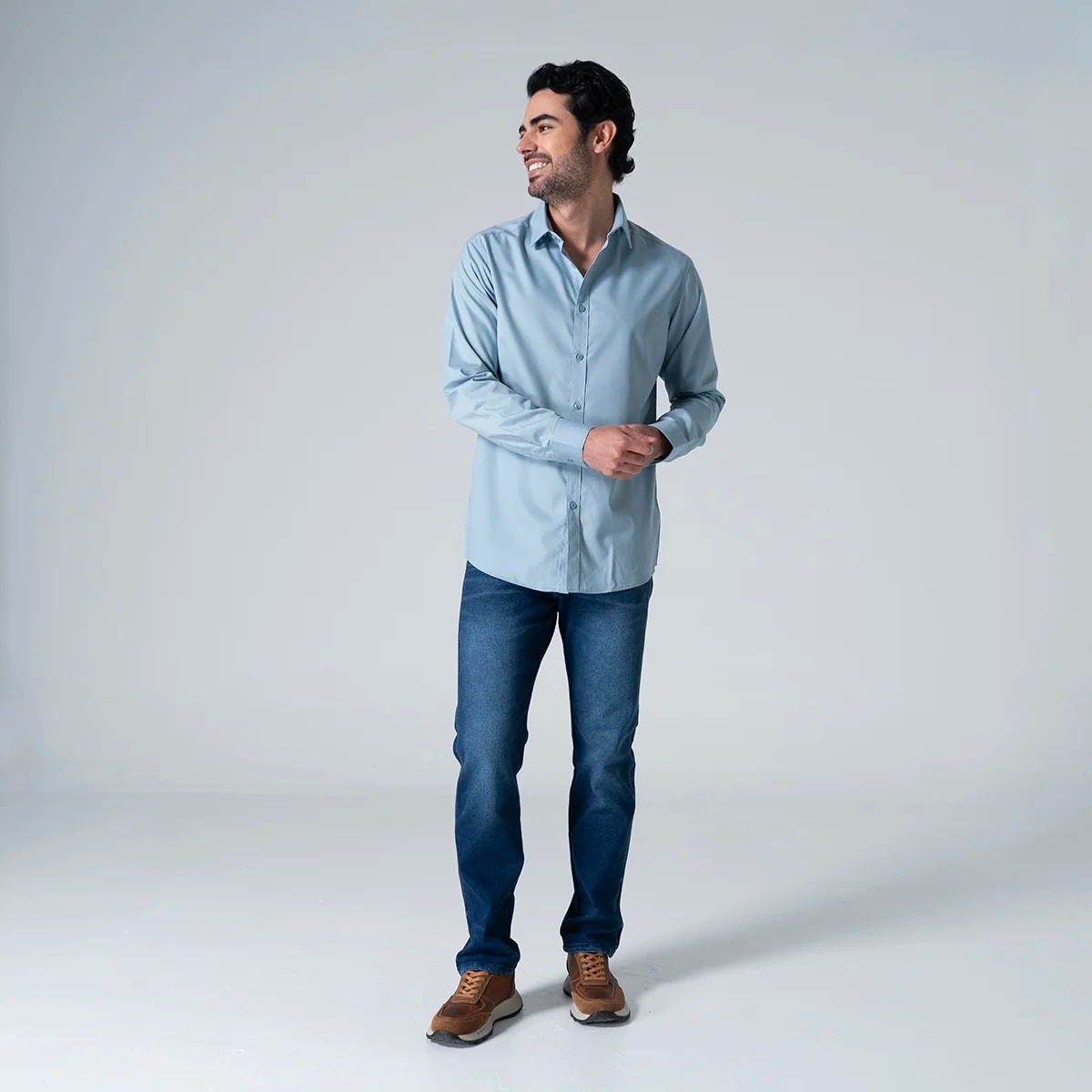 Camisa Formal Unicolor Slim Collyns - imagen 1