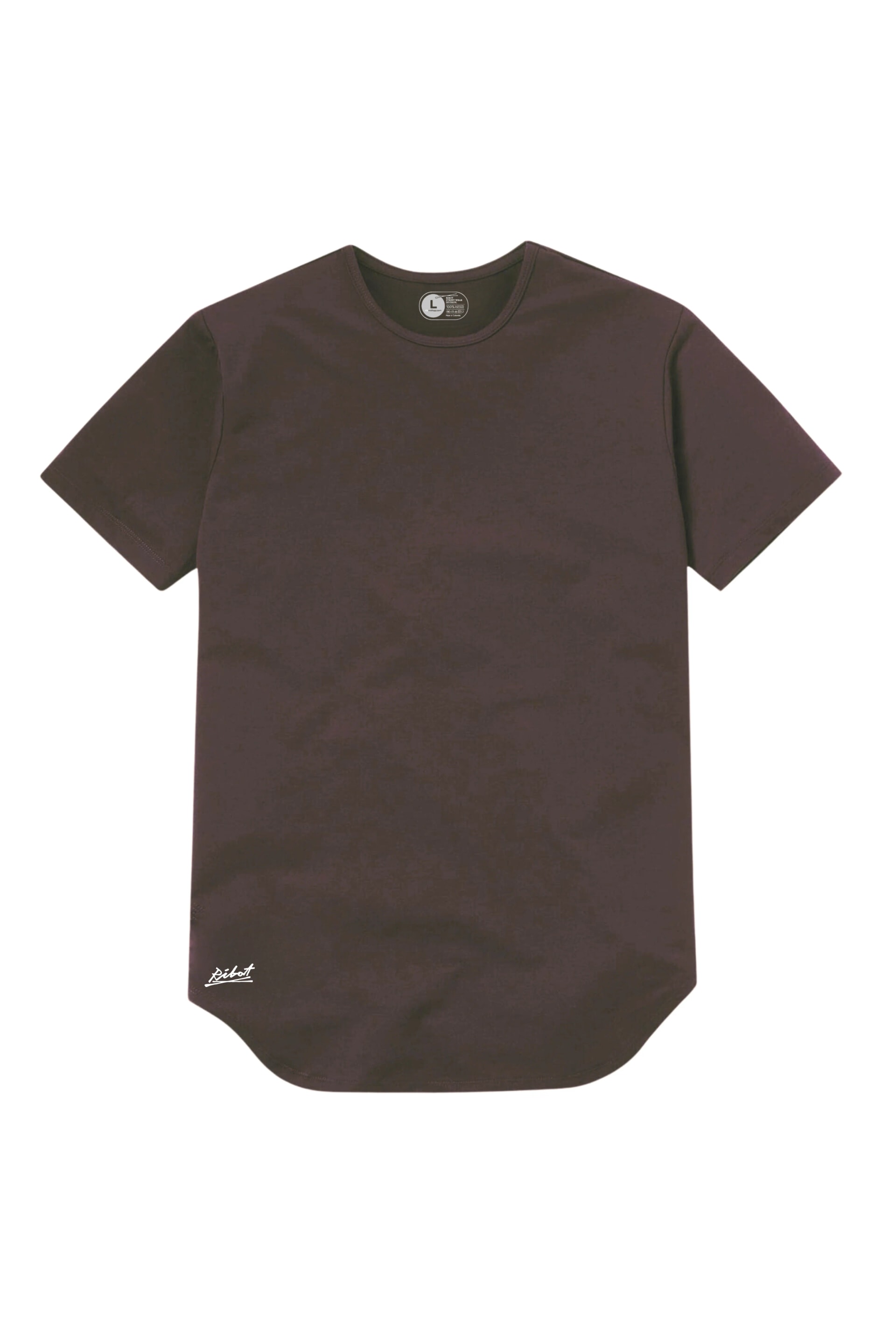 Camiseta Básica Curve Café Oscuro - imagen 1