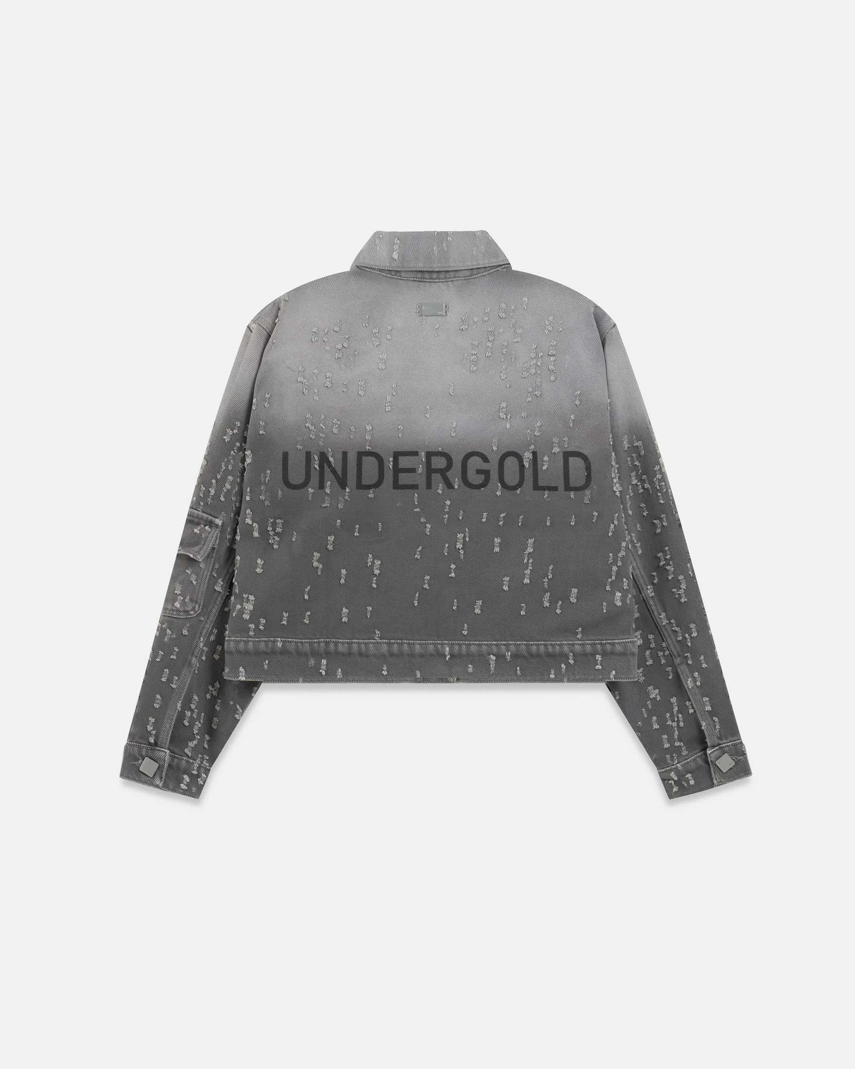 Holy State UNDRGLD Ripped Jacket Washed Gray
