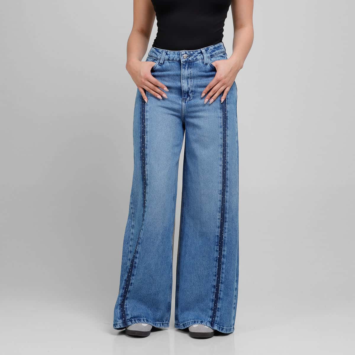 Jean Axspen Wide Leg Brillos Ax-2891