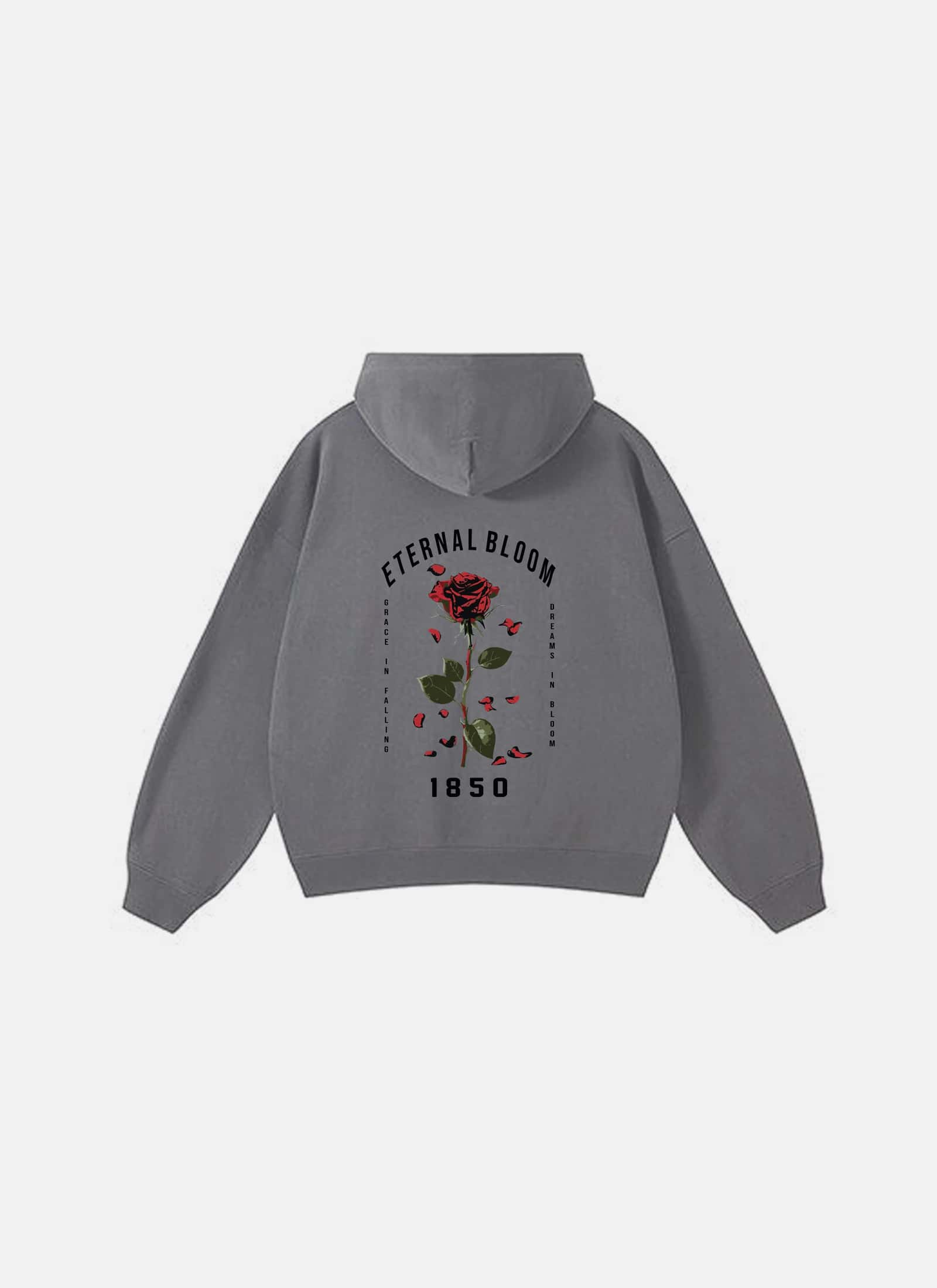 Eternal Bloom Hoodie Grey