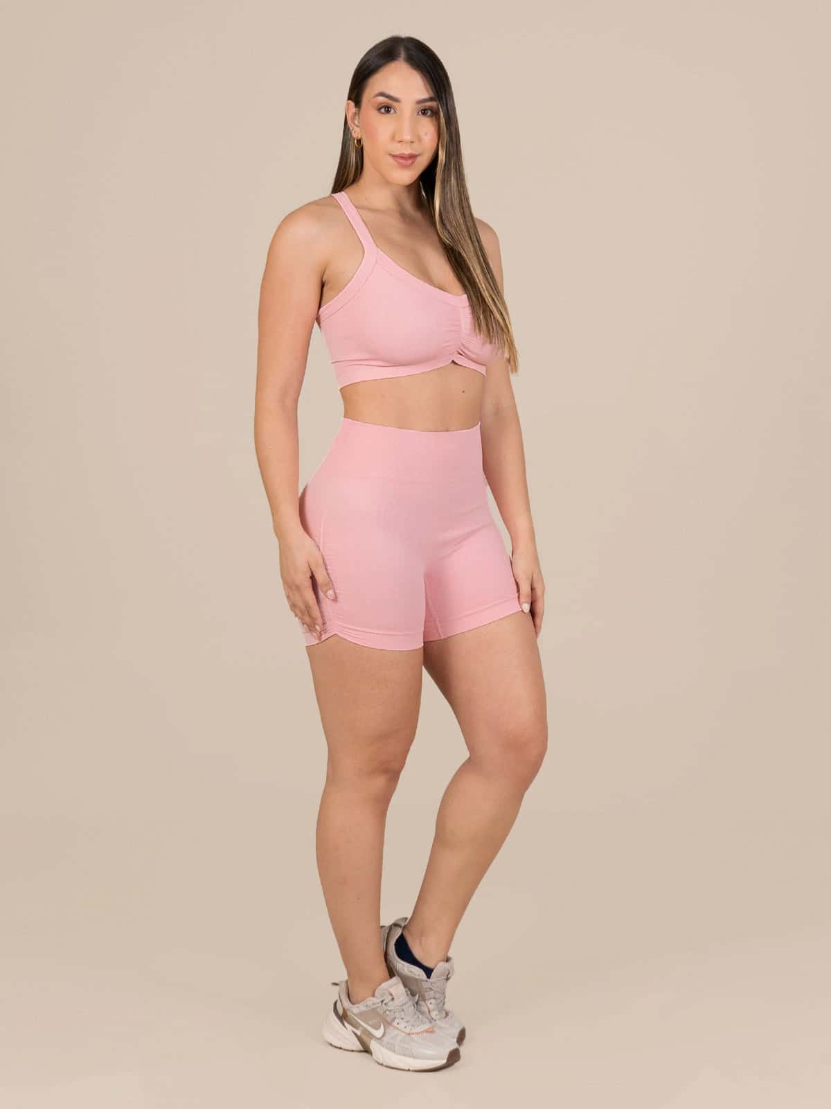 Talia short set seamless rosa