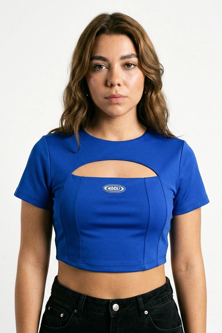 CROP TOP EN LYCRA - imagen 1