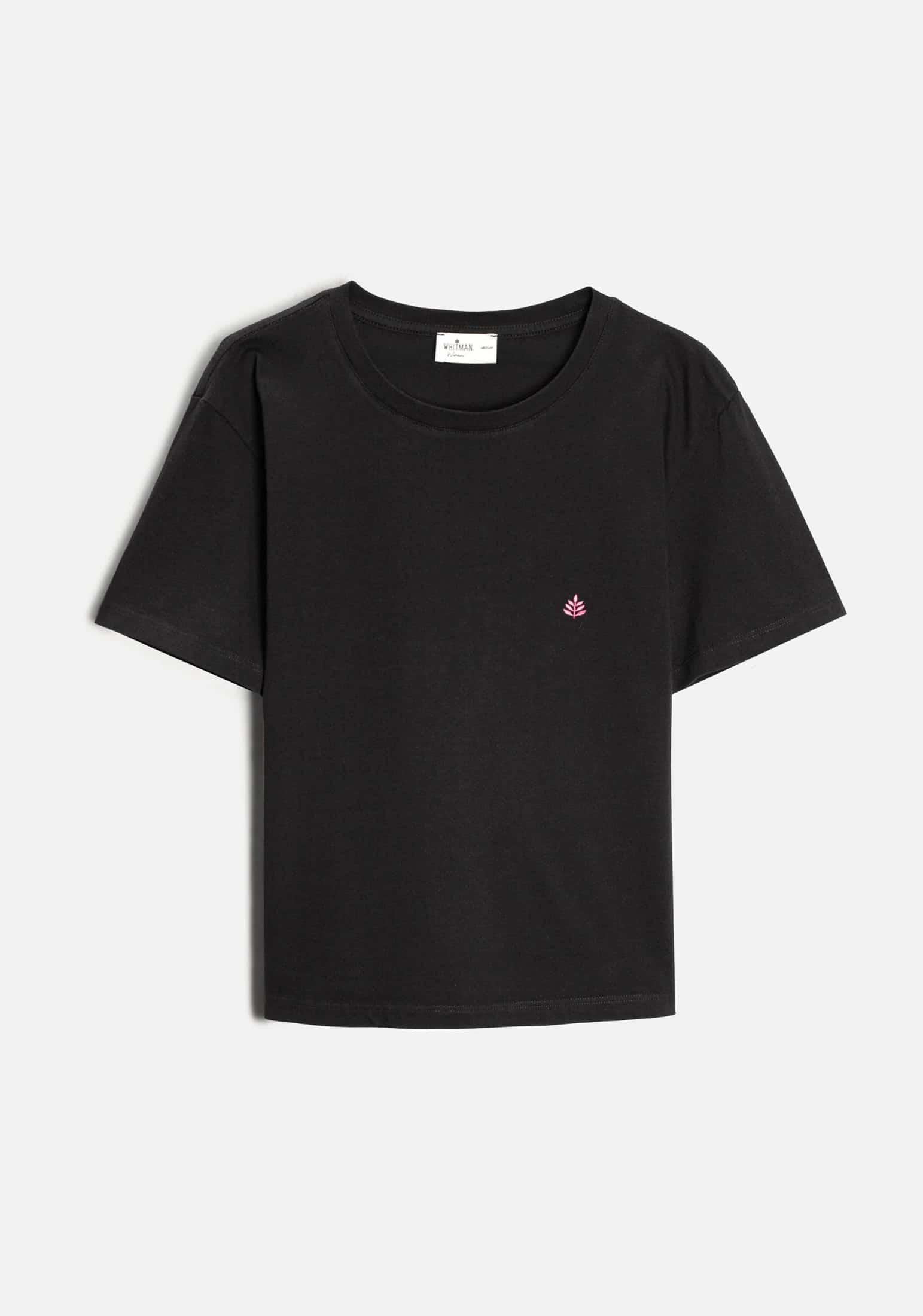 Camiseta M Unicolor CR L-Fuc Negro