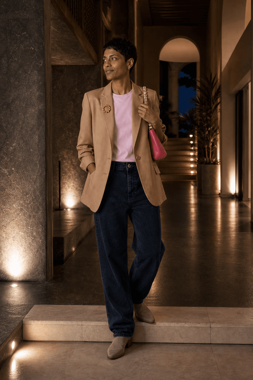 Traje relajado en clave 2026: el blazer camel manda de Dante, por Comarca en Comarca